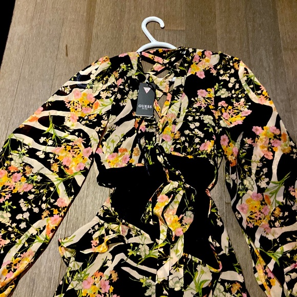 Brand New - Guess Zebra Meadows Maxi Dress - Picture 3 of 8